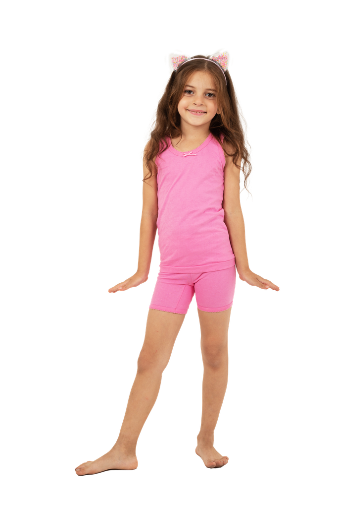 GIRLS UNDERWEAR PLAIN SET (SPORT+SHORT)