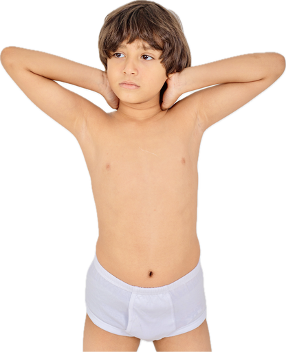 Boy's White Brief