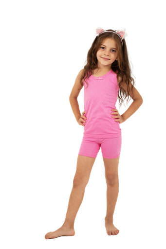 GIRLS UNDERWEAR PLAIN SET (SPORT+SHORT)